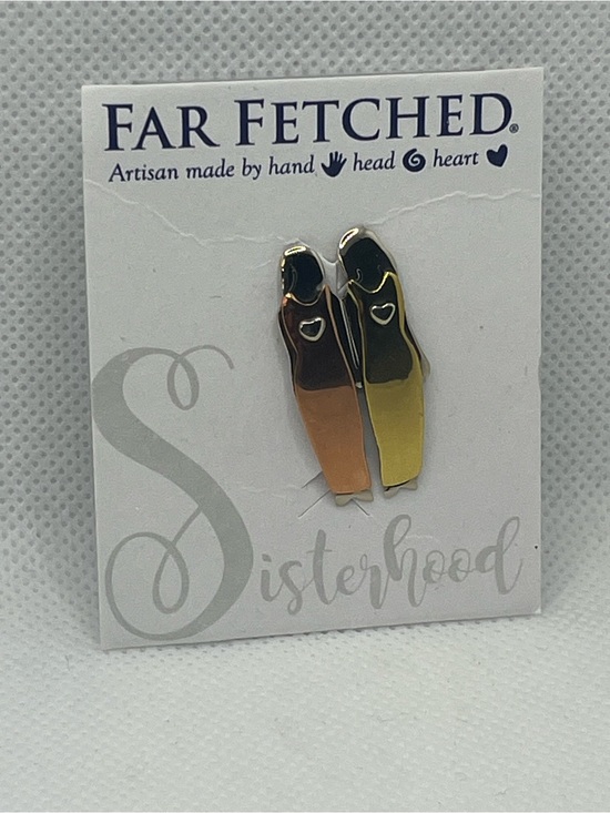 Far Fetched Jewelry - 🌟NWT Far Fetched hand crafted two sisters pin